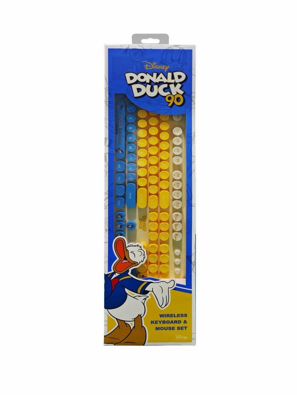 Disney Donald Duck 90th Anniversary 2.4G Wireless Keyboard and Mouse Bundle